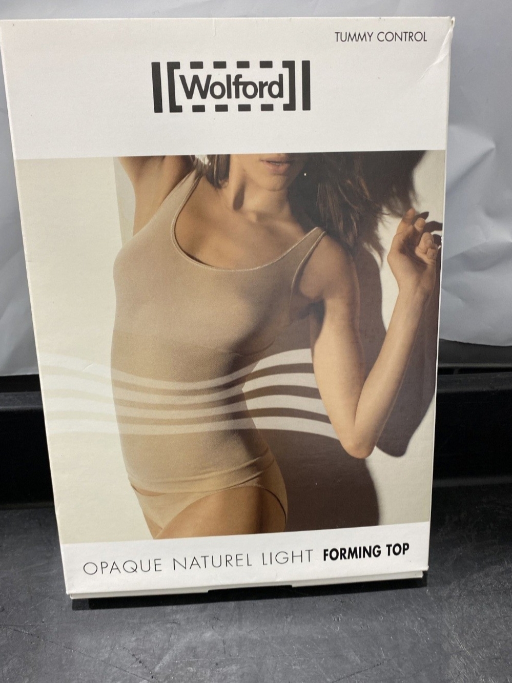 NIB Wolford Luxury Austrian Brand Opaque Naturel Light Forming Top
